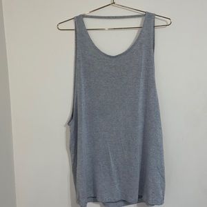 Long flowy open back tank top